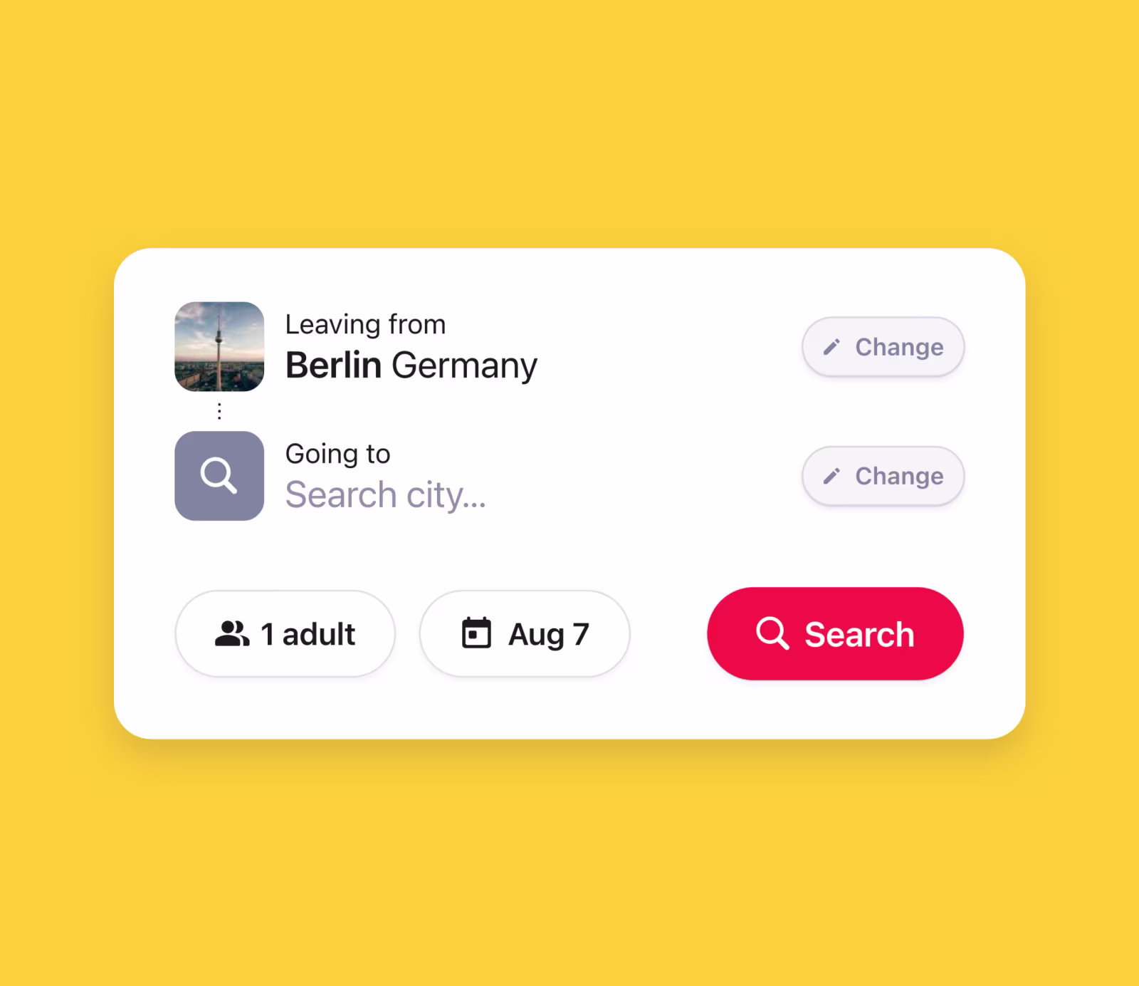 Illustration of a booking interface